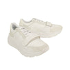 Suede Neoprene And Leather Sneakers - White