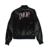 CHRISTIAN DIOR x ALEX FOXTON Dior Logo Bomber Jacket - Black