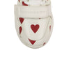 Regis Heart Print High-Top Sneakers - White