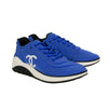 Lycra Lace Up Low-Top Sneakers - Blue