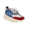 Men's Mesh Rubber And Suede Chain Reaction Sneakers - Blue / Red