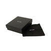 YSL Leather Grain De Poudre Matt Card Case - Black