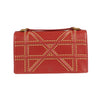 Diorama Lambskin Studded Pouch Shoulder Bag - Red