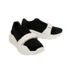 Suede Neoprene And Leather Sneakers - Black