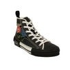 Leather 'B23' Floral High Top Sneakers - Black