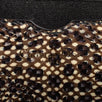 Snakeskin Leather Embellished Pouchette Clutch - Brown