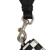 Checkered Leather J'ADio(r)evolution Hand Bag - Black / White