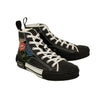 Leather 'B23' Floral High Top Sneakers - Black