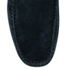 Men's Suede Web Detail Driver Loafers - Navy