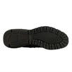 Leather Oblique Combat Boots - Black