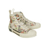 Canvas 'B23' Flowers High-Top Sneakers -White