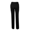 Wool Blend Pleated Pants - Black
