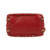 Quilted Leather Rockstud Camera Bag - Red