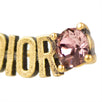 Antique Gold/Fuchsia 'J'Adior' Strass Earrings