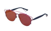 Technologic Cutout Aviator Sunglasses - Pink