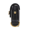 Leather Mini Shoulder Strap Bag - Black