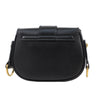 Leather Mini Shoulder Strap Bag - Black