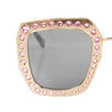 Crystal Encrusted Oversized Square Sunglasses