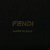 Fendi Kan I FF Logo PVC & Leather Shoulder Bag - Black