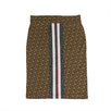 Burberry x Riccardo Tisci Bridle Stripe Logo Long Pencil Skirt - Brown