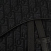 Dior Oblique Jacquard Saddle Shoulder Bag - Black