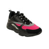 Technical Knit 'B22' Low-Top Sneakers - Black And Pink