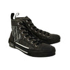 Canvas 'B23' Oblique High-Top Sneakers - Black
