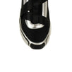 'B24 Runtek' Low Top Sneakers - Black And Silver
