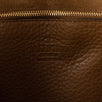 Double Pocket Rockstud Leather Tote Bag - Brown