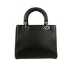 Medium Lady Dior Patch Embellished Handbag - Black