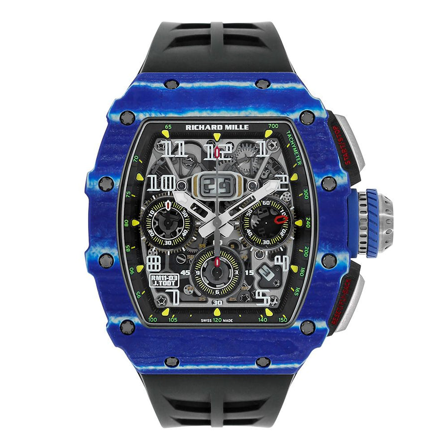 Richard Mille RM11-03, Jean Todt NTPT Carbon Chronograph 50MM Watch RM 11-03(PRE-OWNED)