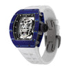 Richard Mille RM52-01, Blue NTPT Carbon Titanium Tourbillon Skull 50MM Watch(PRE-OWNED)