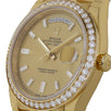 Rolex Day-Date 40, Yellow Gold Diamond Bezel Champagne Baguette Dial 40MM Watch 228348RBR