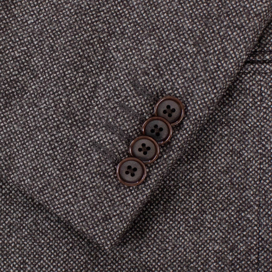 Drop 9 Birdeye Wool Double-Breasted Three Piece Suit - Purple
