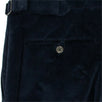 Cotton Blend Corduroy Pants - Navy Blue