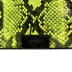 Snakeskin 'Binder Clip' Cross-Body Bag - Green