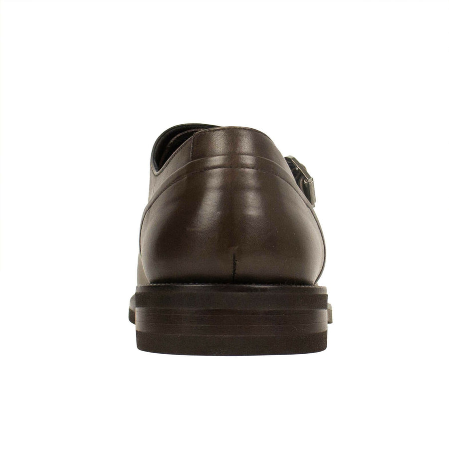 Leather 'Double Monk' Shoes - Brown