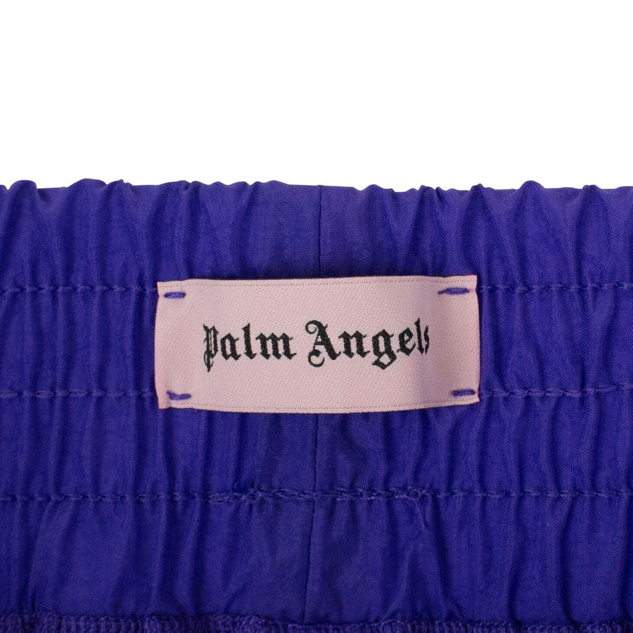 Polyamide Logo Print Side Stripe Track Pants - Purple