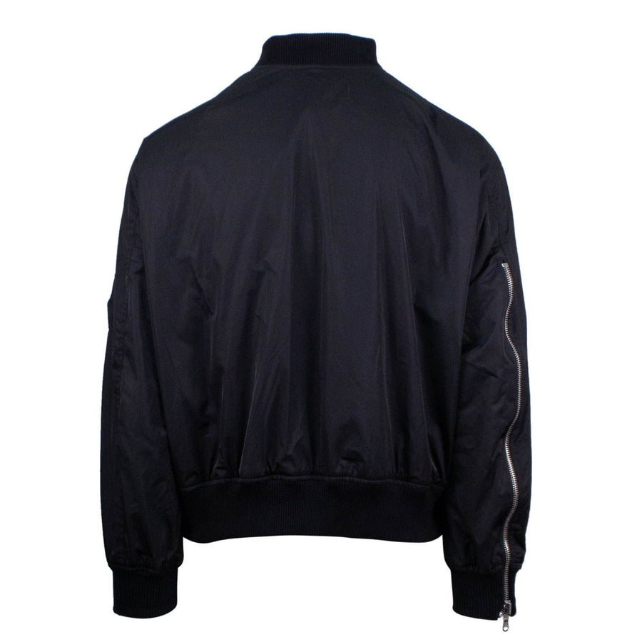Reversible Paisley Bomber Jacket - Black / Red