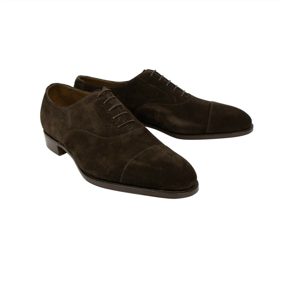 Chelsea Suede Oxford Dress Shoes - Brown