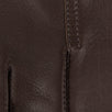 Brown Calfskin Leather With Buckle Gloves