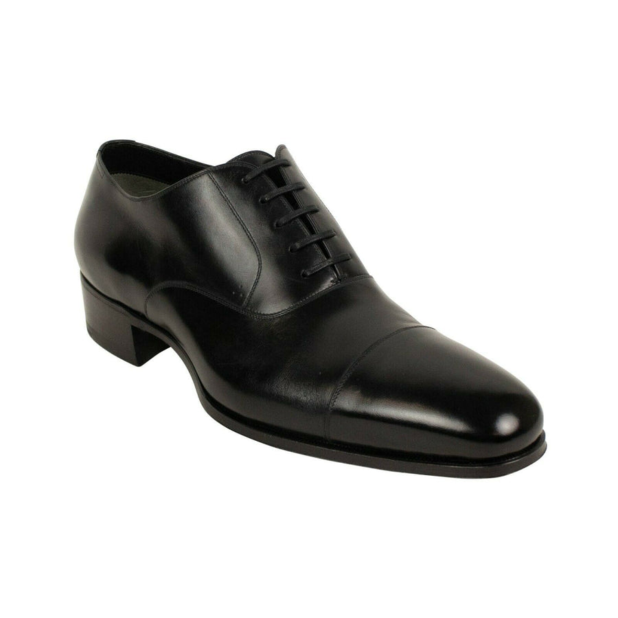 Leather 'Gianni' Oxford Dress Shoes - Black