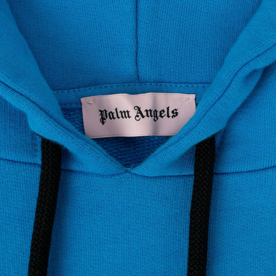 Cotton Logo Long Sleeve Hoodie - Light Blue