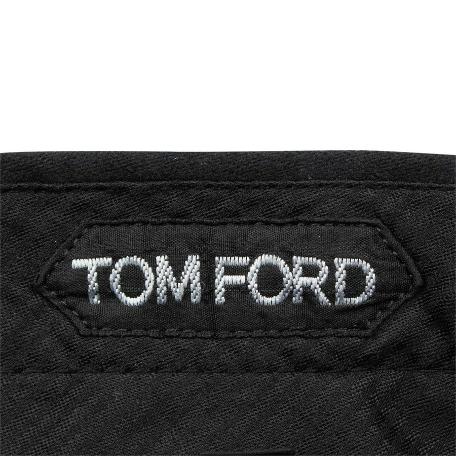 Cotton Blend Suede Pants - Black