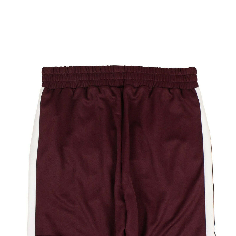 Polyester Classic Track Pants - Maroon/White