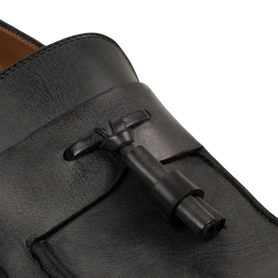 Leather 'Loafer Shoes - Black