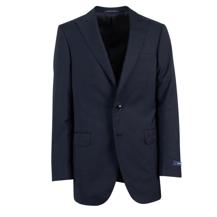 Drop 6 Wool Two Button Suit - Navy Blue