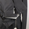 Wool Double Breasted Suit - Charcoal Gray