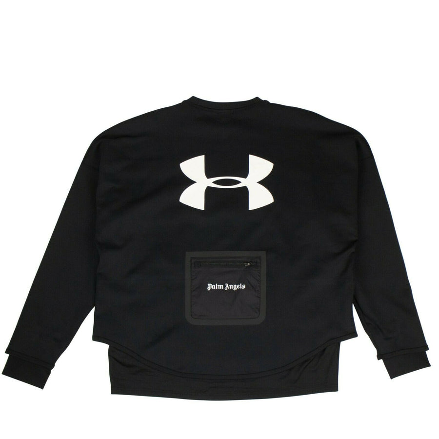 PALM ANGELS x UNDER ARMOUR Loose Crew Neck Sweater - Black