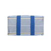 Cotton Striped Cabayadere Canvas Beach Bag - Blue / White